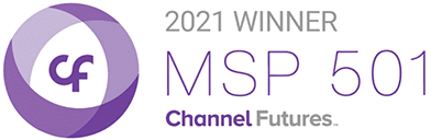 Award winning Network Builders IT - Channel Futures SP 501 2021 Winner