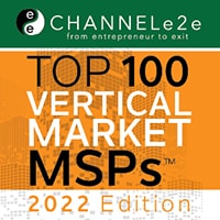 Award winning Network Builders IT - Channel e2e Top 100 Vertical Market MSPs 2022 Edition